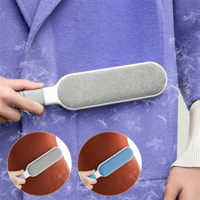Doppelseitiger Tierhaar-Entferner, Manuelle Elektrostatische Klebebürste, für Haustiere, Kleidung, Sofa, Möbel, Teppichreinigung Image