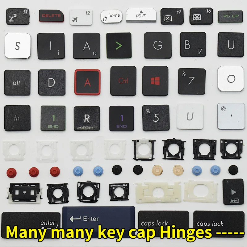 Original Ersatz Keycap Key Cap Scissor Clip Scharnier Luftkissen Gummipolster Taste für Notebook Laptop Tastatur Zubehör Image