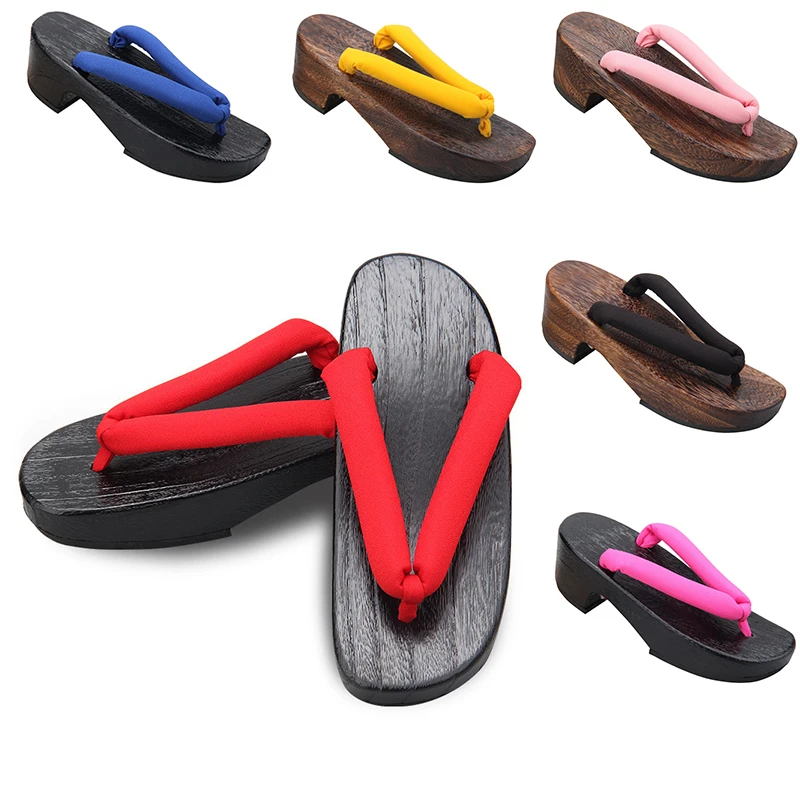 Cosplay Schuhe Kamado Tanjirou Nezuko Sandalen 1 Paar Zubehör Kimetsu no Yaiba Anime Geta Clogs Agatsuma Zenitsu Flip Flops