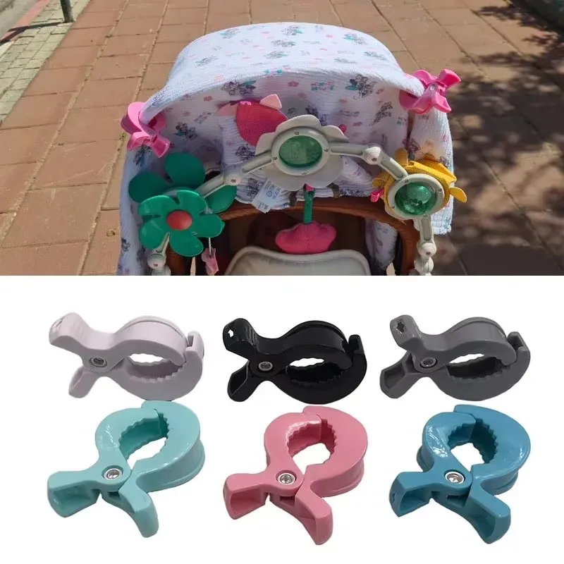2-8 Stück Bunte Kinderwagen-Accessoires: Plastik-Clip für Spielzeug, Kinderwagen-Clip, Decken- und Moskitonetz-Clips Image