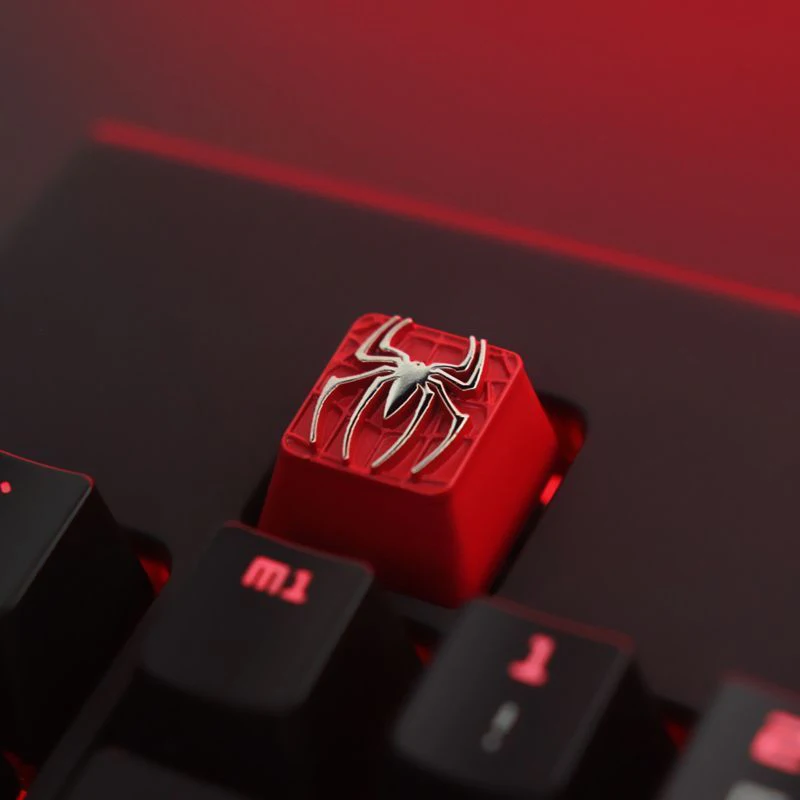 Marvel Spider-Man Tastenkappe Venom, individuelle Tastenkappe für mechanische Tastatur, Gaming-Tastaturzubehör mit glatter Oberfläche, perfektes Geschenk für Jungen Image
