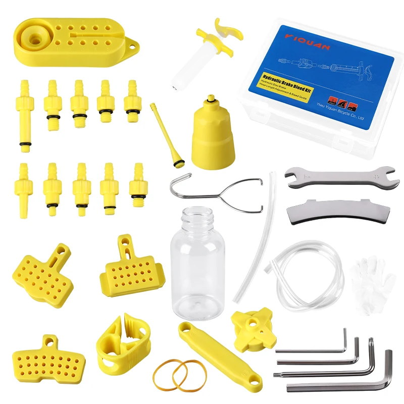 Bicicletta freno a disco idraulico strumento di spurgo olio Kit strumento di riparazione del freno a disco idraulico per bicicletta