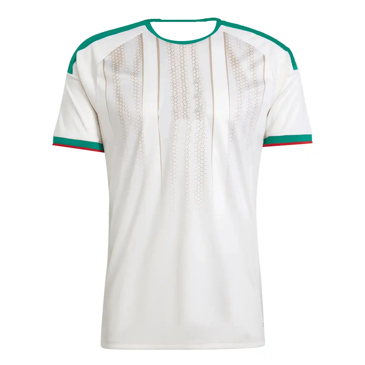 Maillot de football Algérie Vert Blanc Étoile Lune 2026 Édition Fan Domicile pour Hommes et Femmes