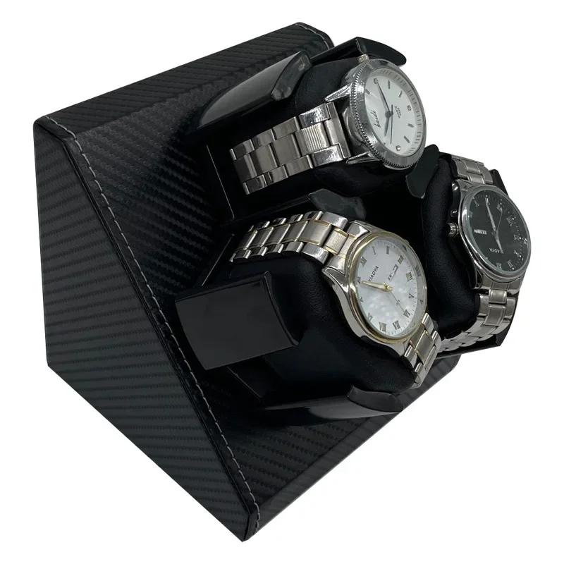 Avvolgitore per orologi FRUCASE per orologi automatici avvolgitore automatico per 3 orologi 2 modalità di rotazione custodia Memory Cotton