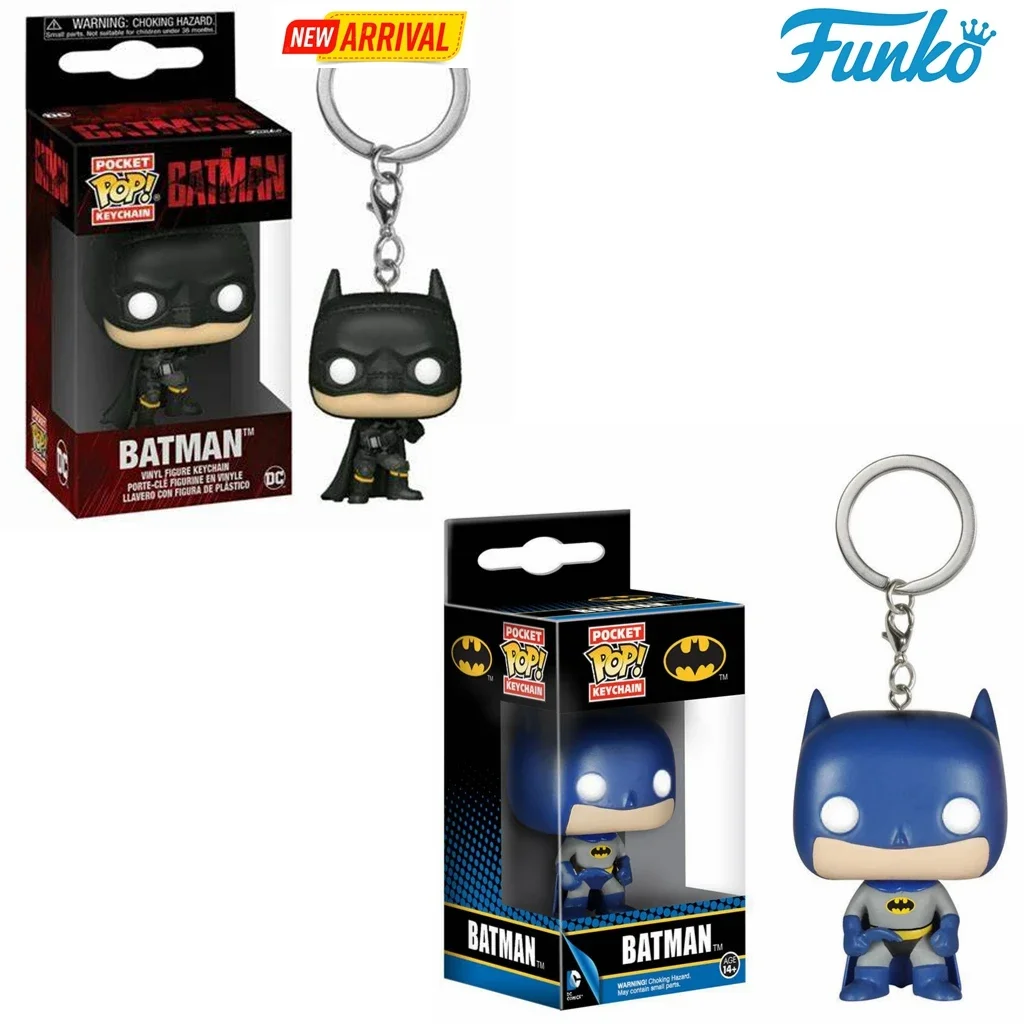 FUNKO POP HEROES Batman Dceased Comics PVC Dark Knight Portachiavi Gioco Stop Esclusivo Figura in vinile Giocattolo Pocket Pop Portachiavi Giocattoli