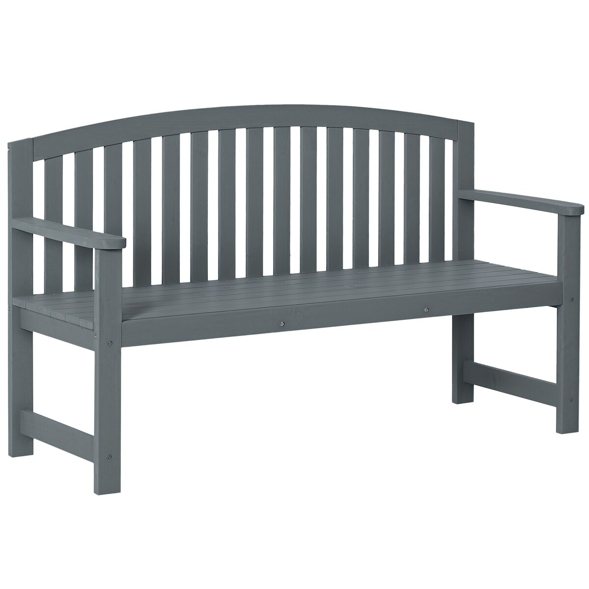 Outsunny-Gartenbank-143L x 51B x 85H cm-Grau Image