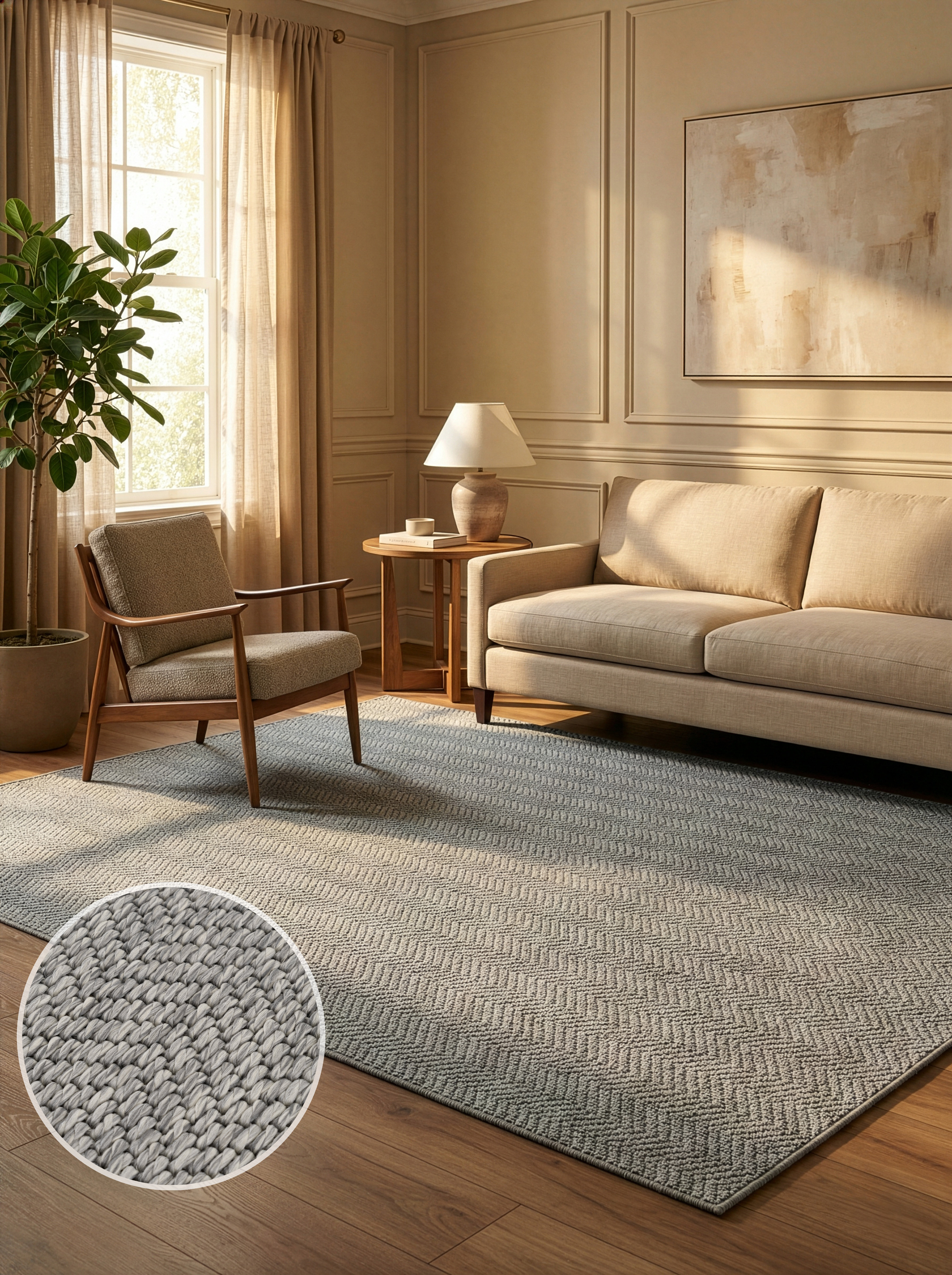 Teppich OTTO HOME "Nollan, In- und Outdoor geeignet, Balkon, Camping", grau, B:117cm H:8mm L:180cm, Kunstfaser, Teppiche, Teppich, Wetterfest & UV-beständig, Esszimmer, Wohnzimmer Image