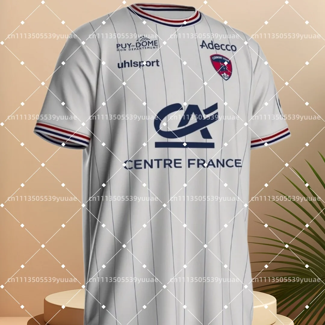 Nouveau maillot domicile Clermont 2026 pour homme – Respirant et doux – Maillot extérieur Clermont pour homme – T-shirt de sport pour l'entraînement de football – Tenue de surf et de plage
