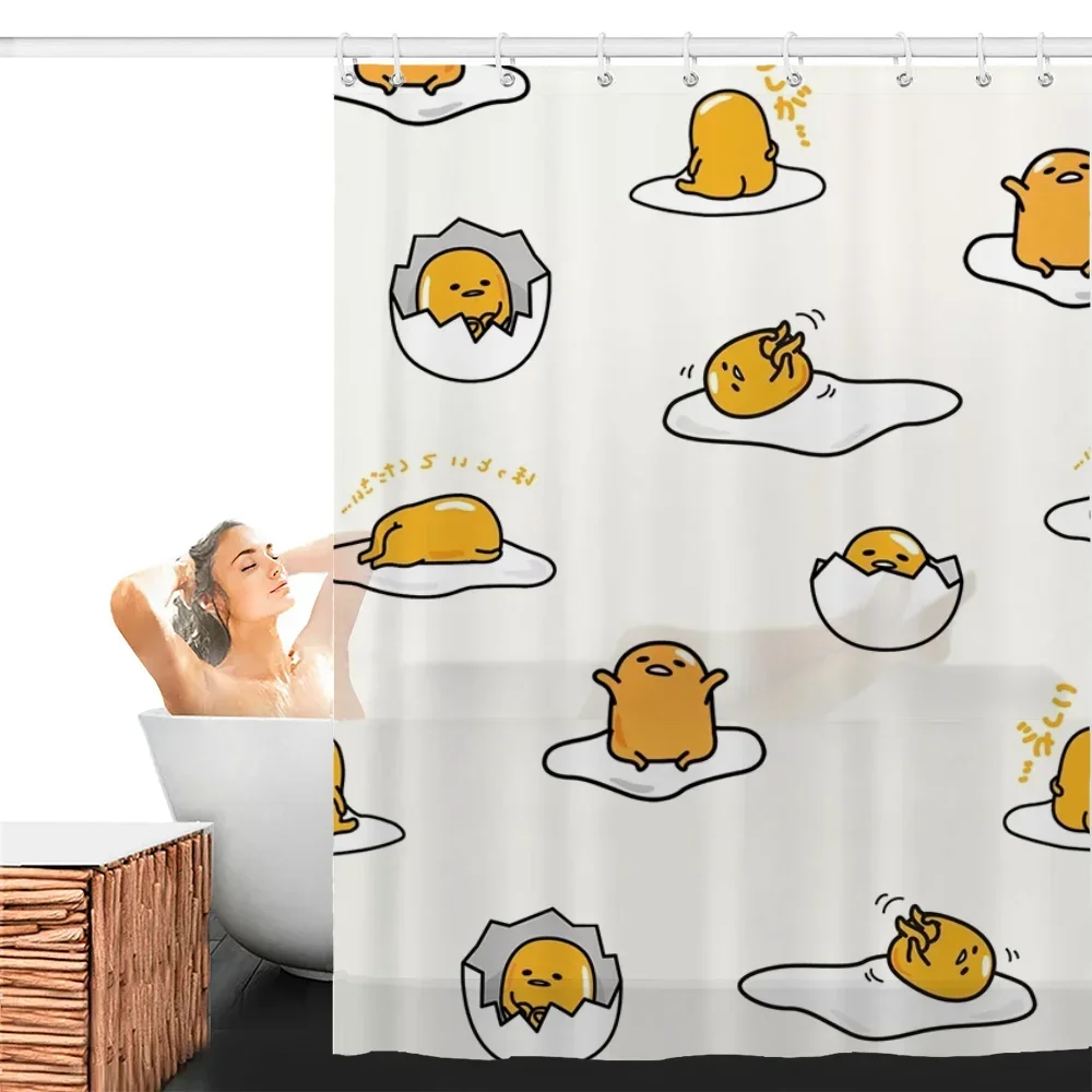 Rideaux dans la salle de bain rideau de douche maison tentacules Gudetama tissu imperméable rideaux de salle de bain ensembles de bain ensemble d'accessoires