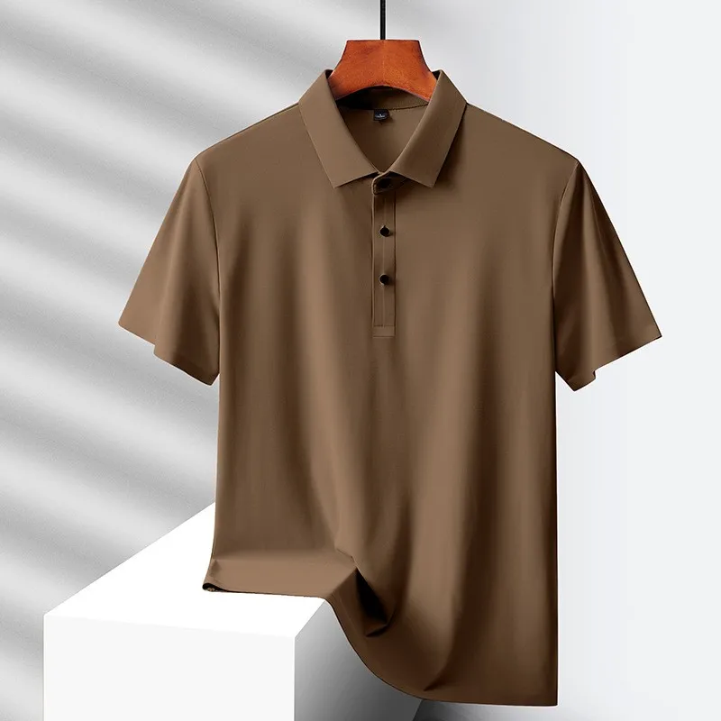 2025 Neues Polo-T-Shirt für Herren Weiß Lässiges Kurzarm-Golf-Poloshirt Homme Neue Sommerkleidung Hochwertige Ropa Hombre Image
