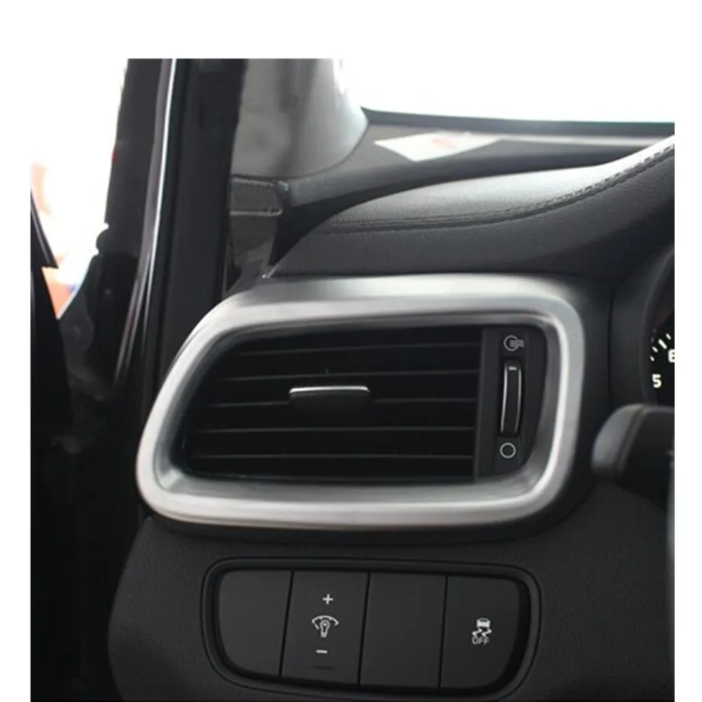 Interruttore per auto presa di sfiato (destra + sinistra) aria condizionata pannello di controllo Trim Frame Lamp Stick 2 pezzi per Kia Sorento L 2015 2016 2017 2018