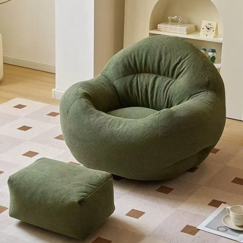 Lazy Bean Bag Sofa – Modernes, riesiges Sitzsack-Sofa für Wohnzimmer, Balkon und Schlafzimmer mit Ottoman – Komfortable Loungemöbel