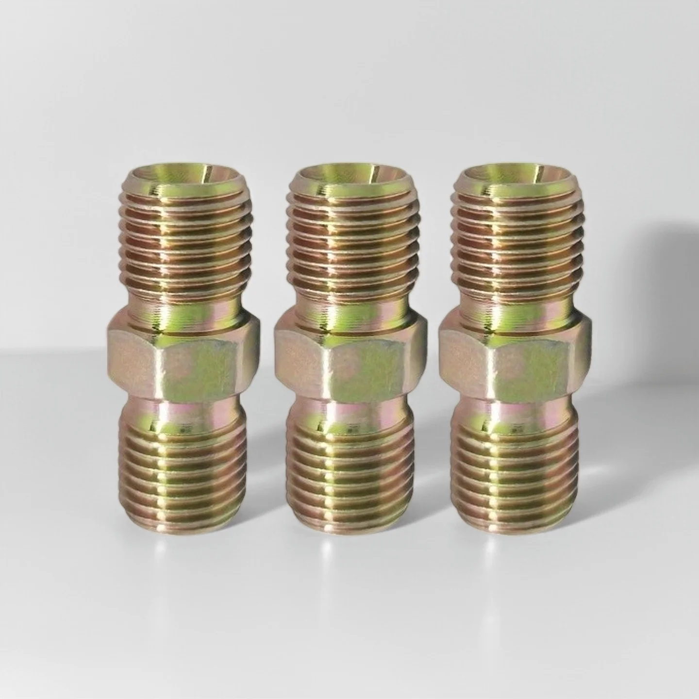 3 Stück 1/4 Zoll NPT-Steckverbinder (männlich-zu-männlich) für Airless-Farbspritzgeräte-Schlauchanschluss Image