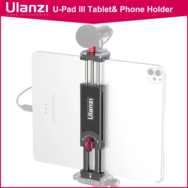 Ulanzi U-Pad III Metall Universal Tablet Telefon Ständer Halter Clip Halter Clip Stativ Halterung Kompatibel mit 9 Zoll Tablet für iPad Image