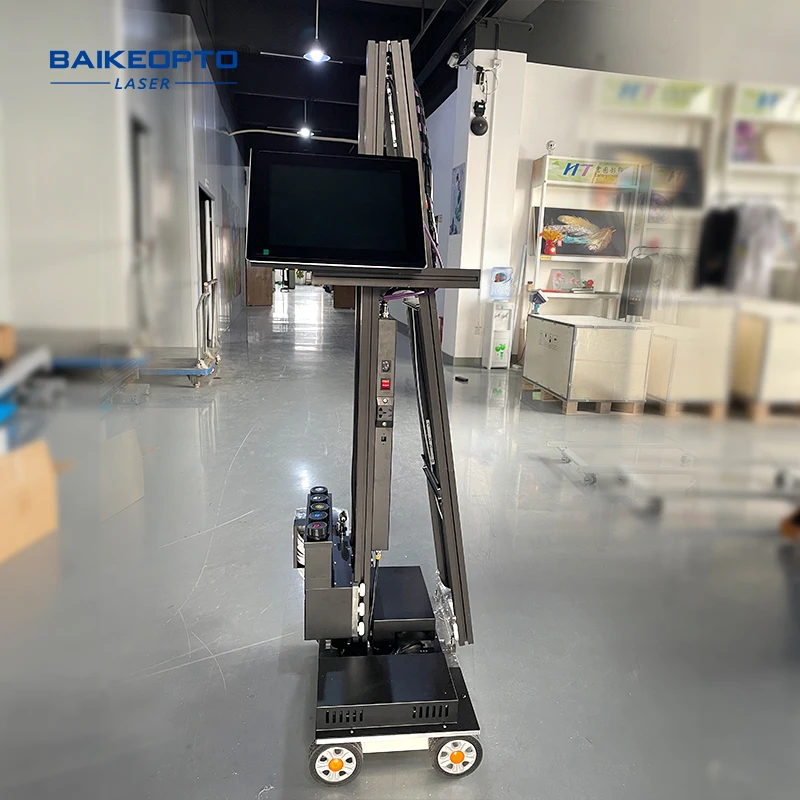 Hochauflösender vertikaler 3D-UV-Wanddrucker, direkt an der Wand, Düse zählen, 6-farbige Tapetendruckmaschine für den geschäftlichen Gebrauch Image