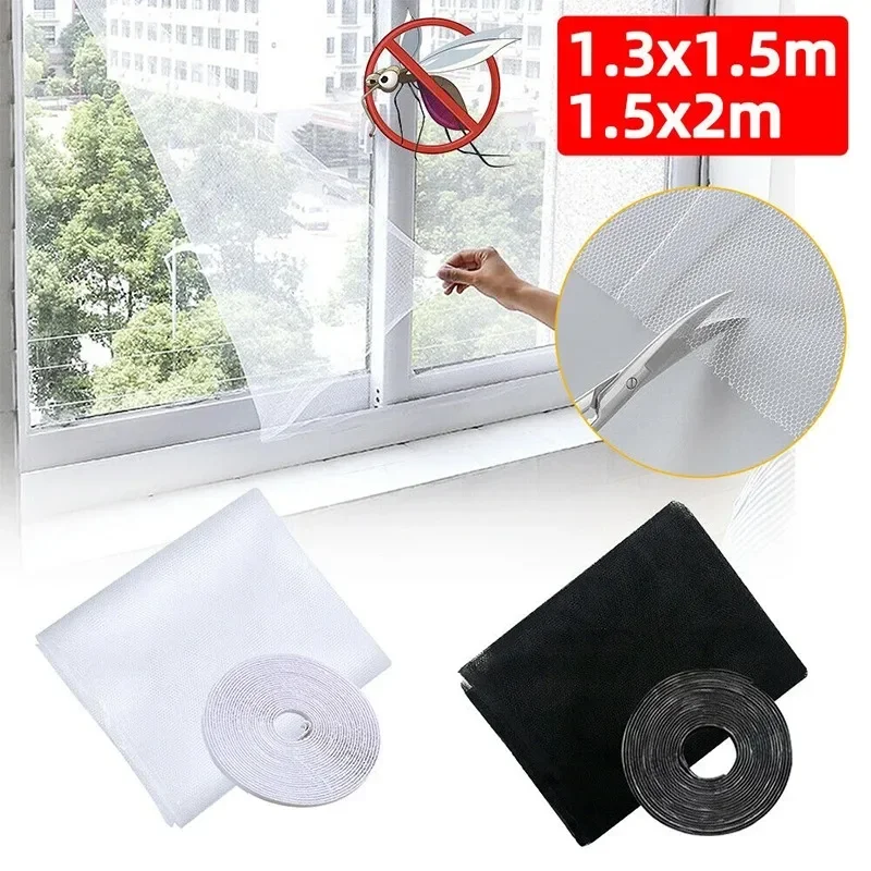 Anti-Fliegen-Moskitonetz DIY Selbstklebendes Fliegen-Moskitonetz Fensternetz Insektenschutz-Netzvorhänge für Fenster
