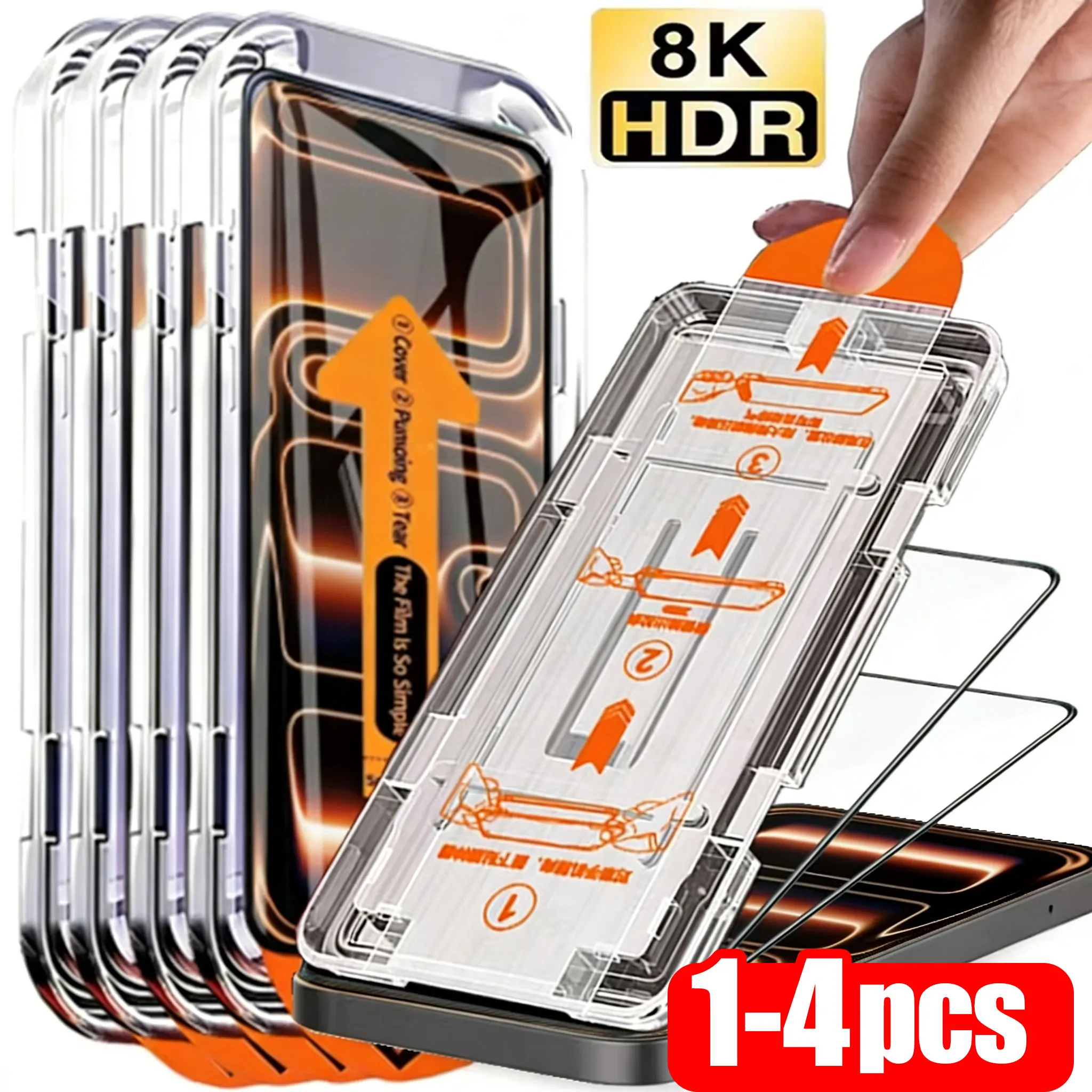 1-4PCS 8K Oleophobe Beschichtung Einfach zu installierender HD-Displayschutz für Samsung S26 Ultra Galaxy S26Ultra S 26 gehärtete Glasfolie Image