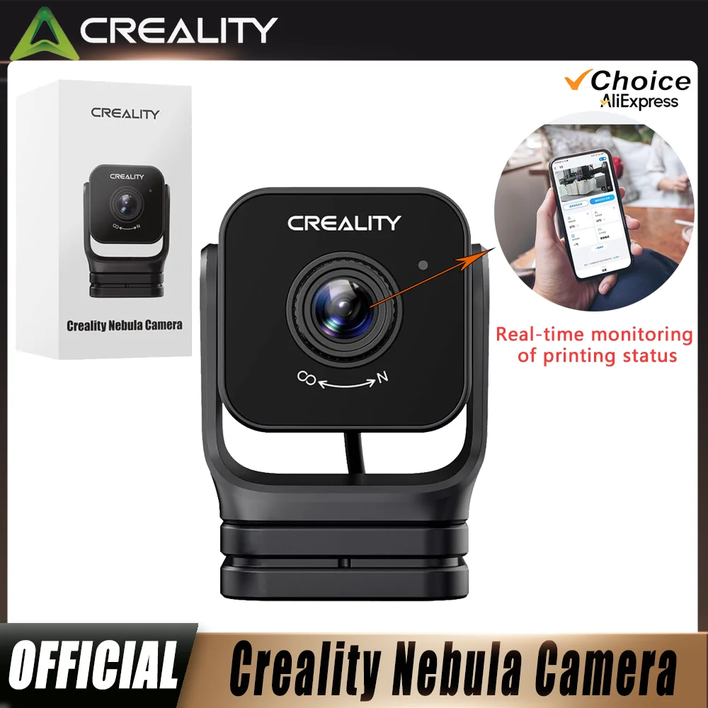 Offizielles Creality Nebula Kamera-Upgrade: Hochauflösende Echtzeitüberwachung, USB-Schnittstelle, Zeitraffer-Aufnahmen, Nachtsicht Image