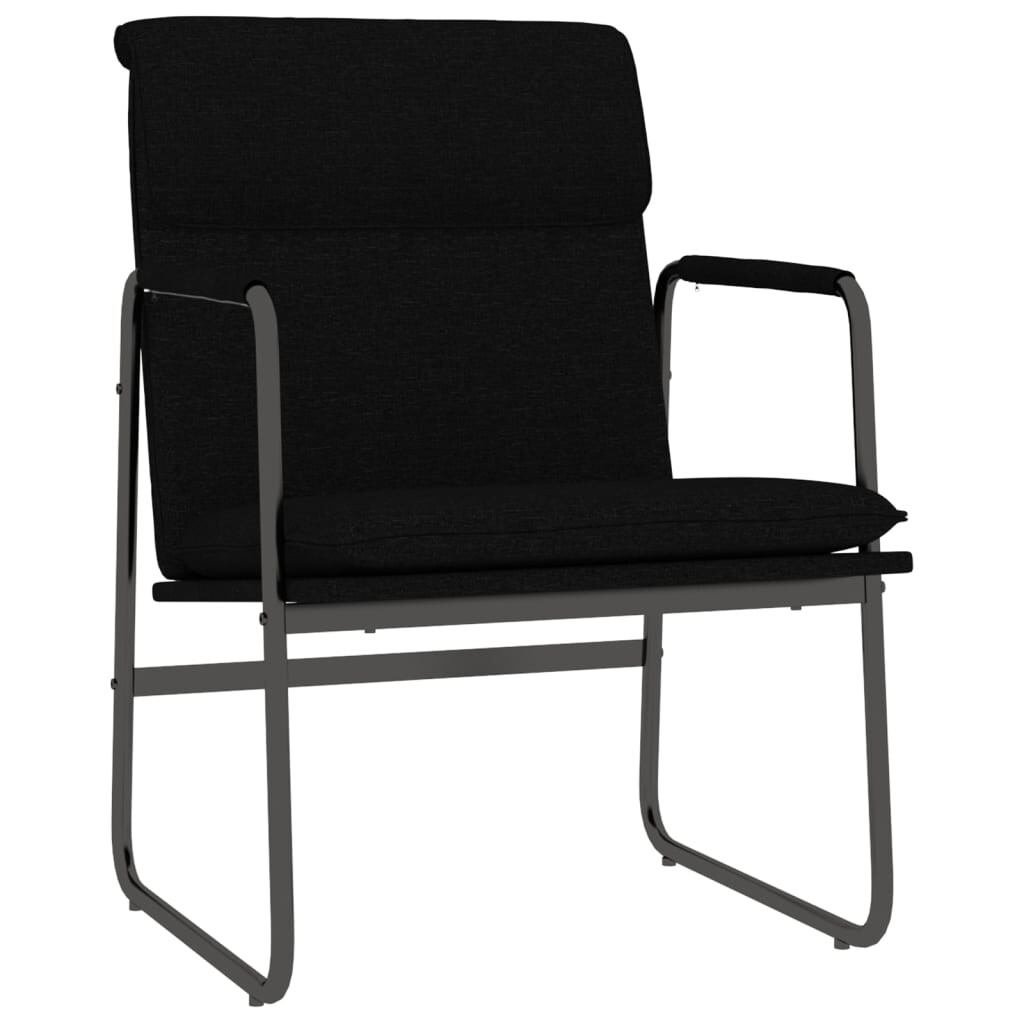 vidaXL Loungesessel Schwarz 55x64x80 cm Stoff Image