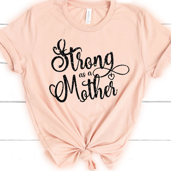 Strong Mom Shirt Funny Mom Life T Shirt, Cute Gift For Mom & New Moms mauve m t Shirt
