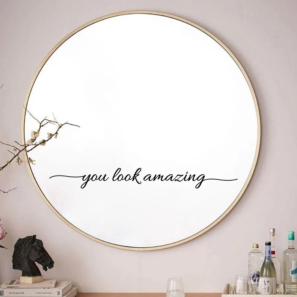 Typography Narrative Sculpture High Definition Mirror Reflection Architectural Art style 15 17.7 In