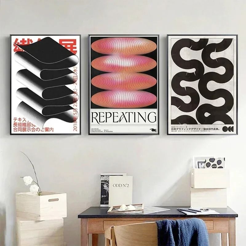 Japanese Vintage Blue Wave Canvas Wall Art Print For Living Room Bedroom Decor 06 40x60 Cm