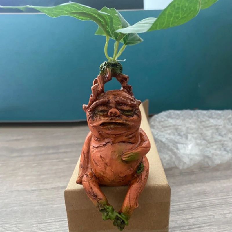 Mandrake Garden Statue Enchanted Resin Fantasy Plant Decor For Indoor & Outdoor Spaces Mandrake Garden Statue Enchanted Resin Fantasy Plant Decor For Indoor & Outdoor Spaces
