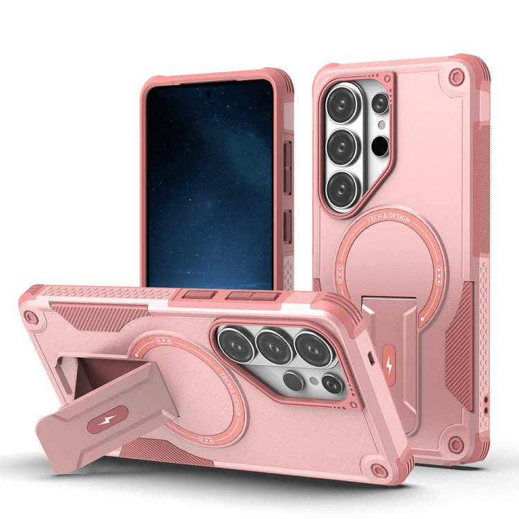 Samsung Galaxy MagSafe Phone Case Armor Hybrid Cover With Kickstand & Shockproof Protection For Samsung Galaxy A14 4G 5G army Green