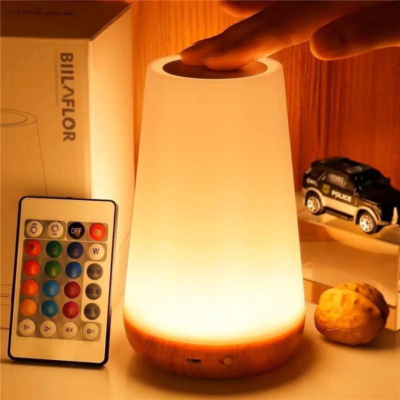 RGB Color Changing Touch Bedside Lamp Portable Rechargeable LED Night Light RGB Color Changing Touch Bedside Lamp Portable Rechargeable LED Night Light