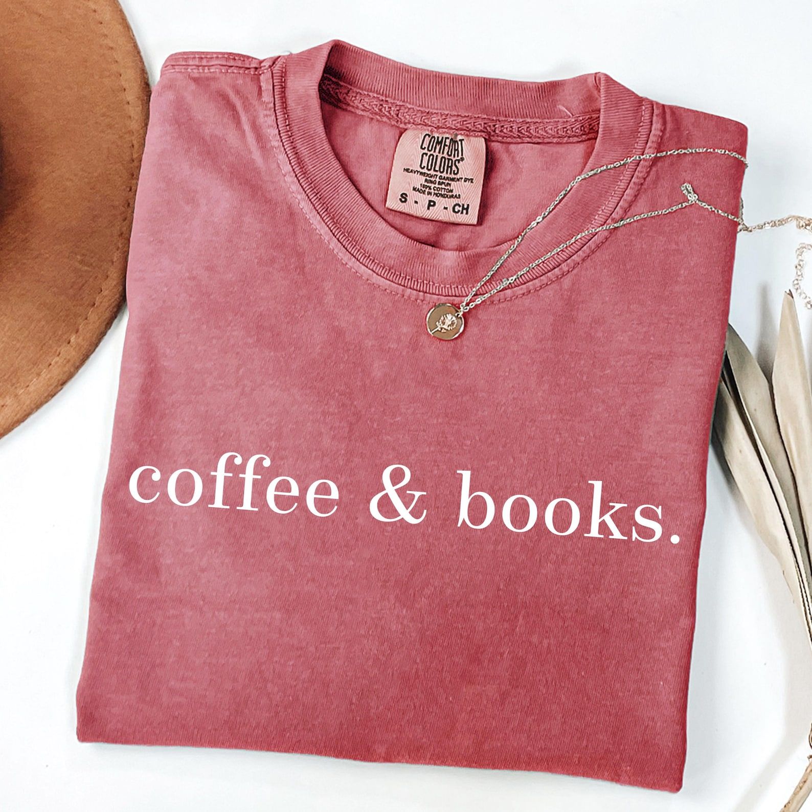 Coffee And Books Shirt Minimalist Aesthetic Tee Book Lover Graphic T Shirt Casual Womens Top orange s sweatshirt