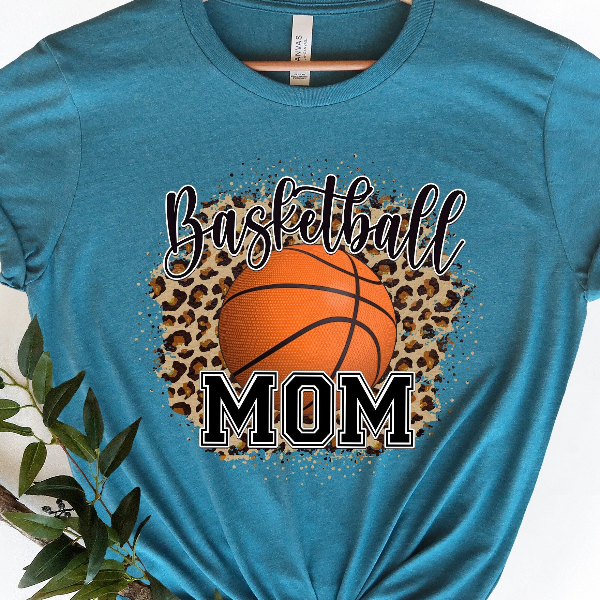 Basketball Mom Shirt Leopard Game Day Mom Tee, Perfect Gift For Basketball Moms black 2xl t Shirt