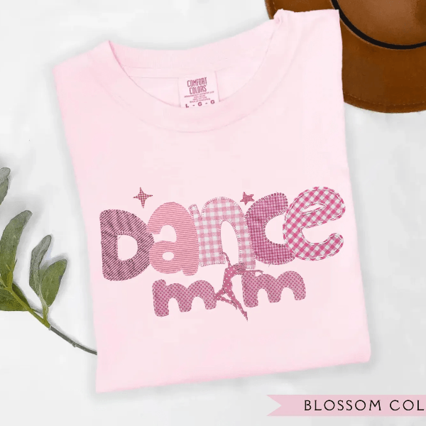 Faux Embroidered Dance Mom Shirt Comfort Colors Ballet Mama Gift Tee white 2xl t Shirt