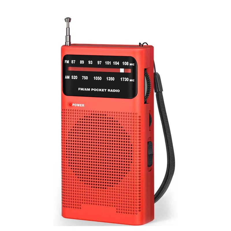 Compact Emergency Survival Radio Portable AM FM Battery Powered Radio For Outdoor Adventures black