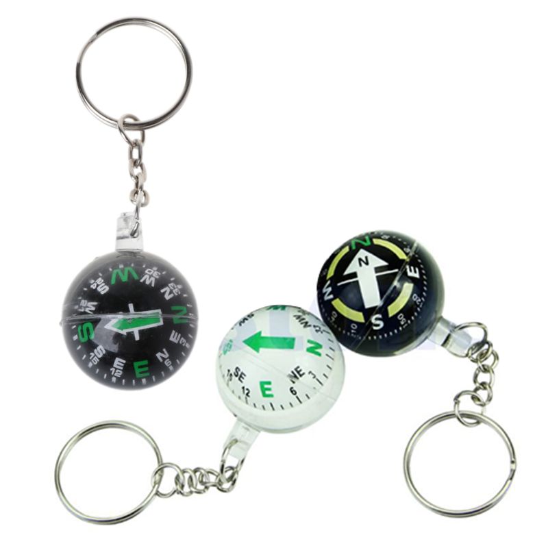 Mini Outdoor Compass Keychain With Liquid Filled Navigation Ball For Hiking And Survival Mini Outdoor Compass Keychain With Liquid Filled Navigation Ball For Hiking And Survival