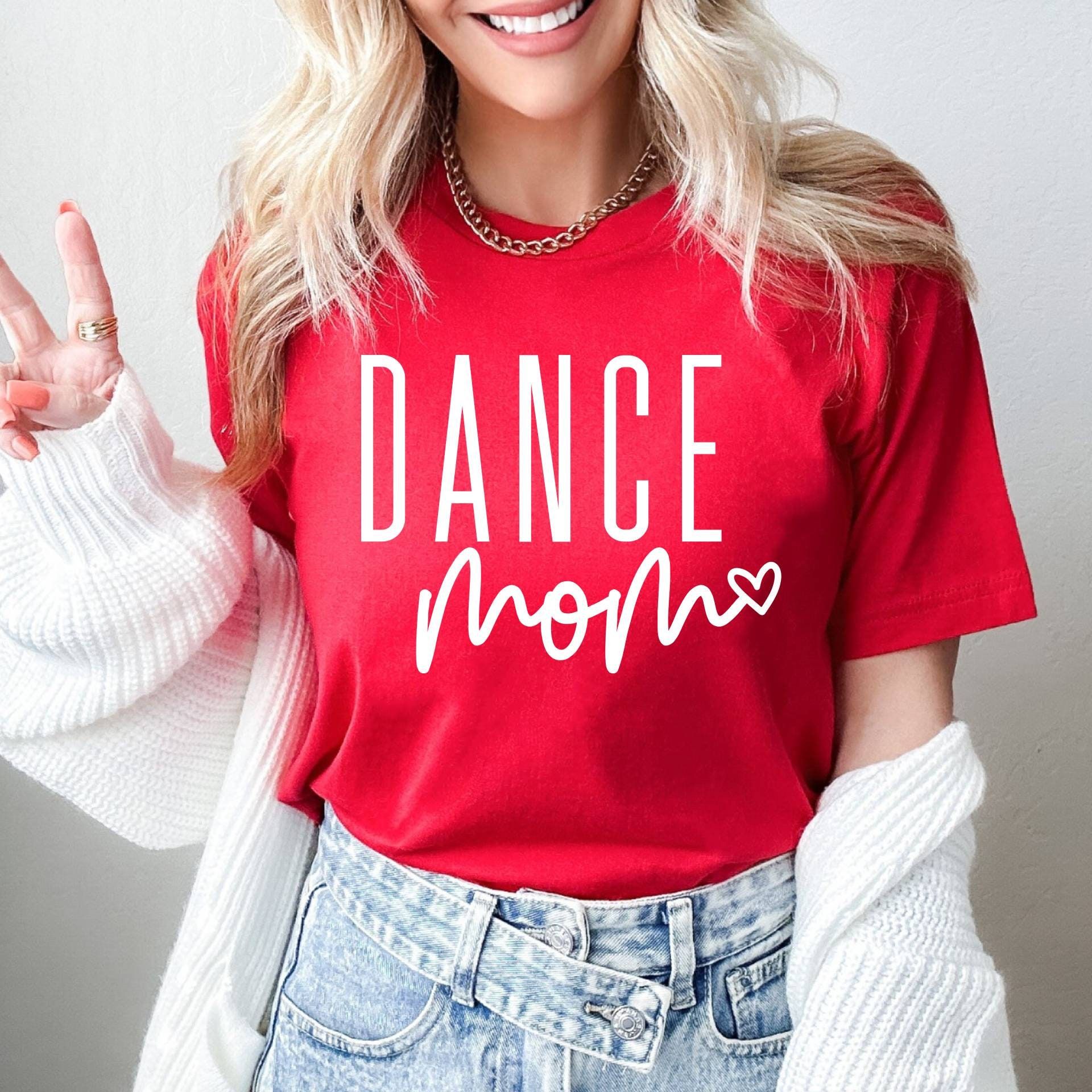 Dance Mom Shirt Cute Script Graphic Tee Casual Recital Mom T Shirt Everyday Wear navy s t Shirt