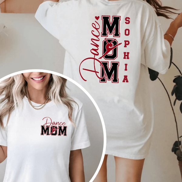 Personalized Dance Mom Shirt Custom Name Dance Mom Life Tee Gift red xl sweatshirt