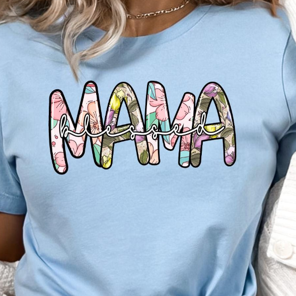 Floral Blessed Mama Shirt Blessed Mom Tee, Perfect Mother's Day Gift, Cute Mama Flowers Shirt pink 3xl sweatshirt