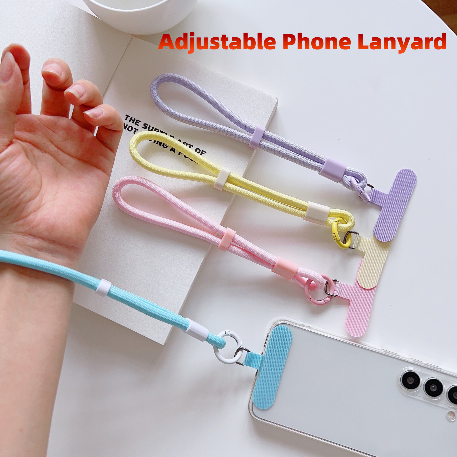 Adjustable Phone Wrist Strap Universal Cell Phone Lanyard Anti Drop Hand Strap red