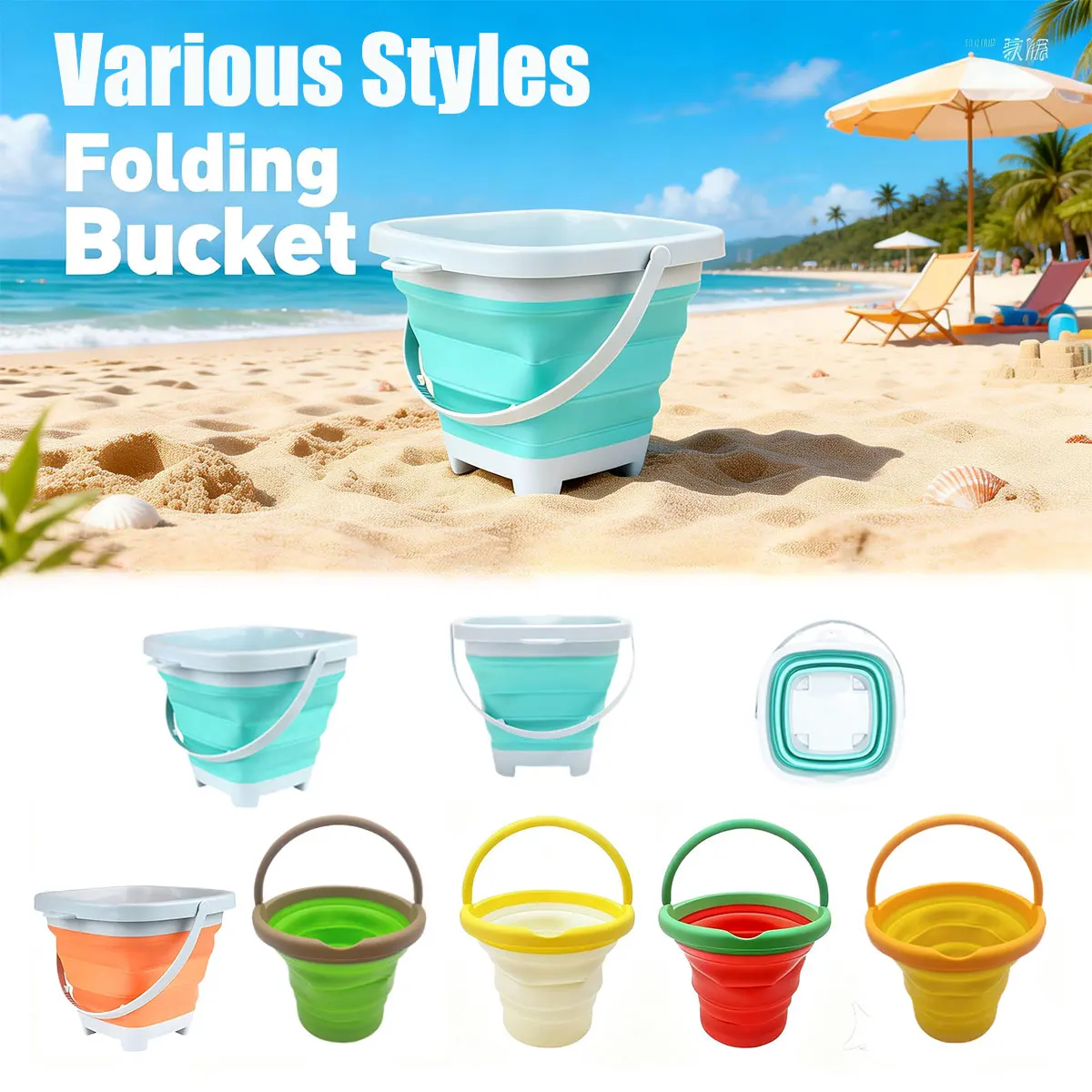 Kids Beach Sand Toy Set With Bucket Colorful Water Play Kit For Outdoor Fun yellow Lemon