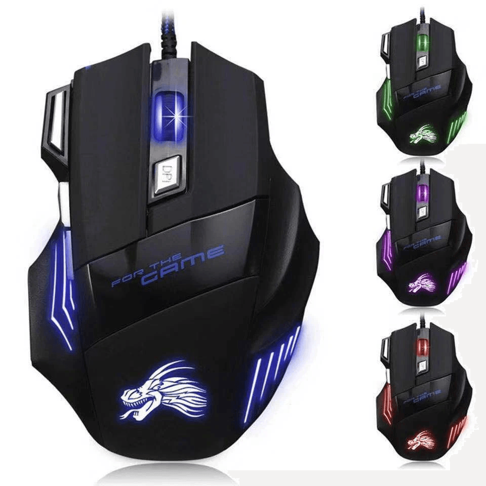 7 Button LED Gaming Mouse With Adjustable DPI Wired For Precision And Comfort 7 Button LED Gaming Mouse With Adjustable DPI Wired For Precision And Comfort