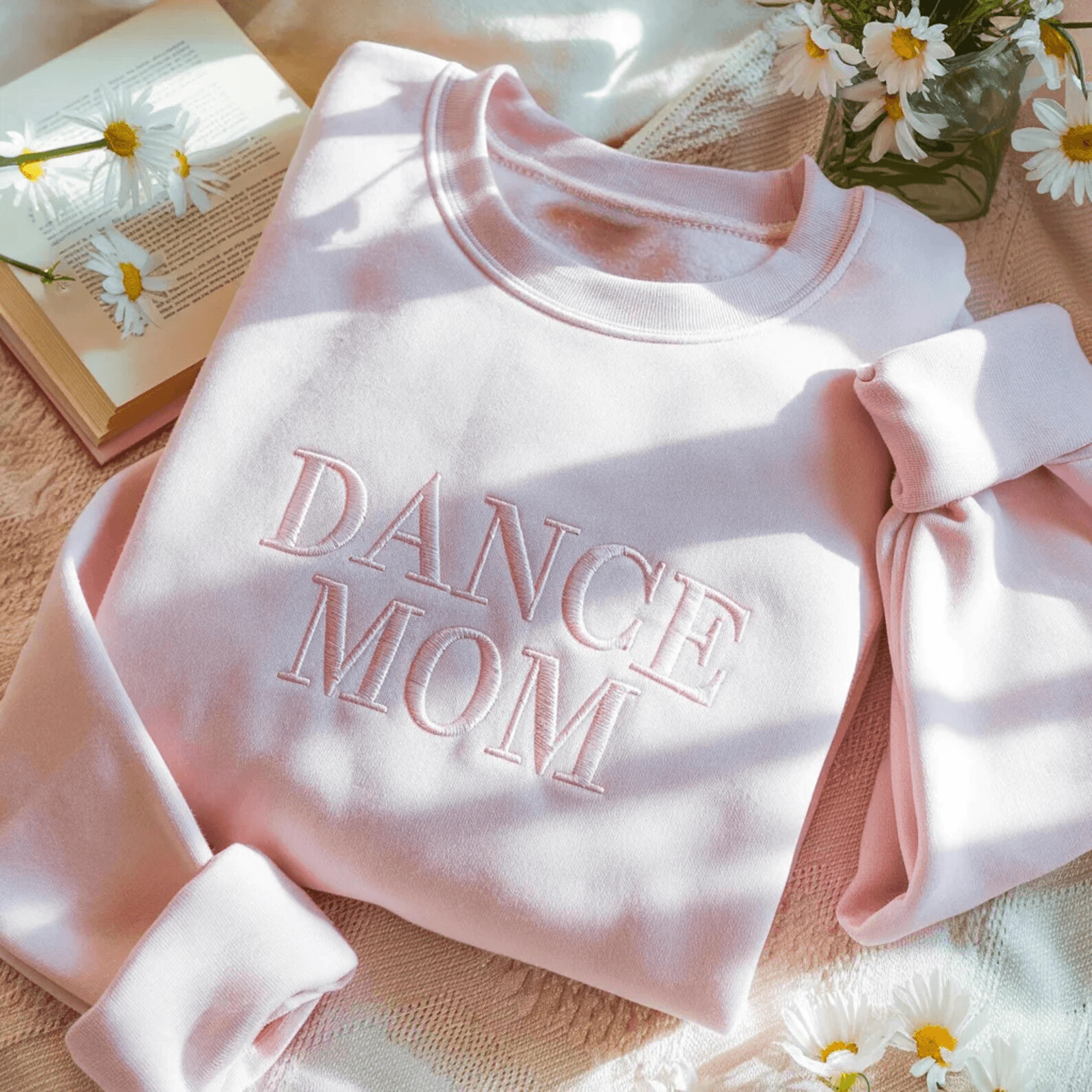 Embroidered Dance Mom Sweatshirt Personalized Team Crewneck Mothers Day Gift white 2xl t Shirt