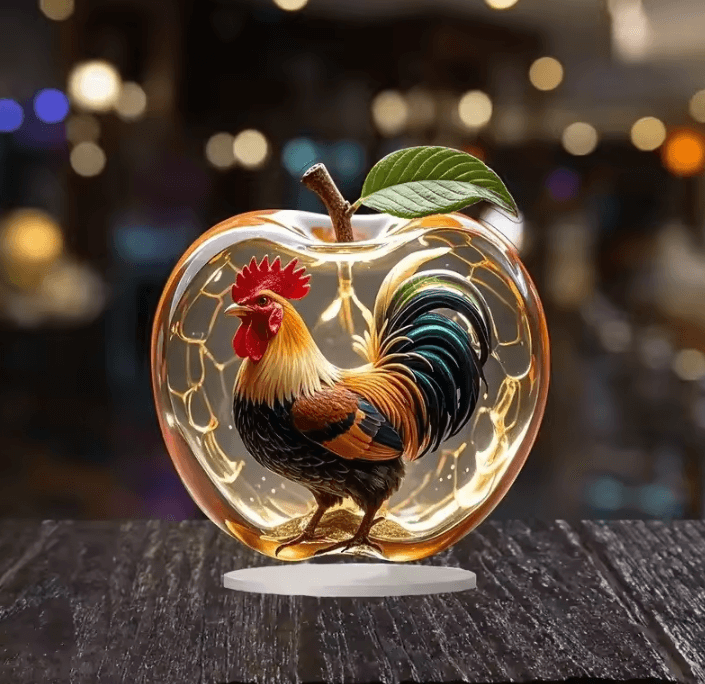 Clear Crystal Apple Figurine Paperweight Elegant Glass Desk Decor & Collectible Ornament style7