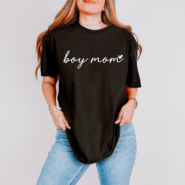 Boy Mom Shirt Cute Minimalist Mom Graphic Tee Casual Motherhood T Shirt dark Grrey 3xl sweatshirt