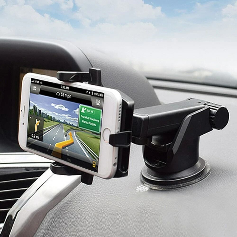 Universal Car Phone Mount Windshield Dashboard Holder With 360 Rotation Universal Car Phone Mount Windshield Dashboard Holder With 360 Rotation
