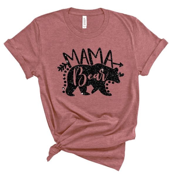 Mama Bear Shirt Momlife T Shirt, Perfect Gift For Moms, Mama Bear Tee white s t Shirt