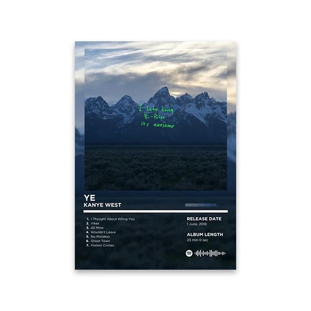 Retro Rap Album Cover Canvas Poster Music Wall Art Print 29 55x80 Cm