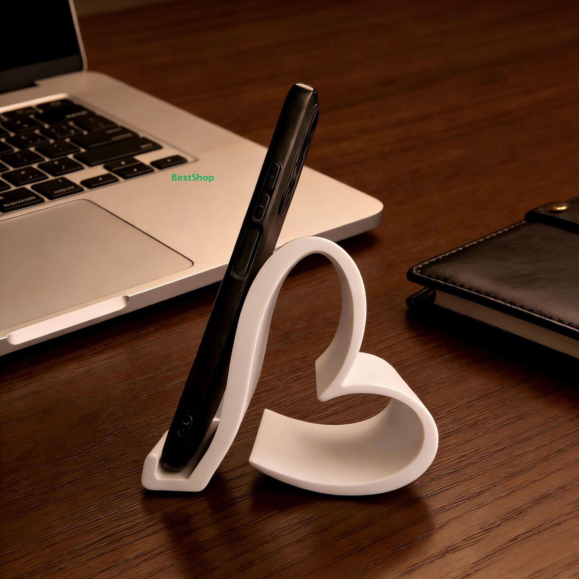 Heart Phone Stand For Desk Cute Non Slip Phone Holder For Video Calls red