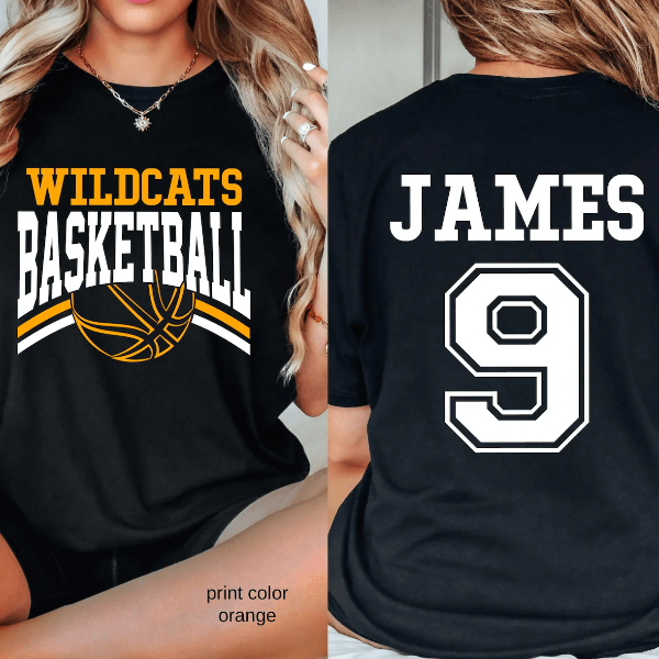 Custom Basketball Name & Number Shirt blue 3xl sweatshirt