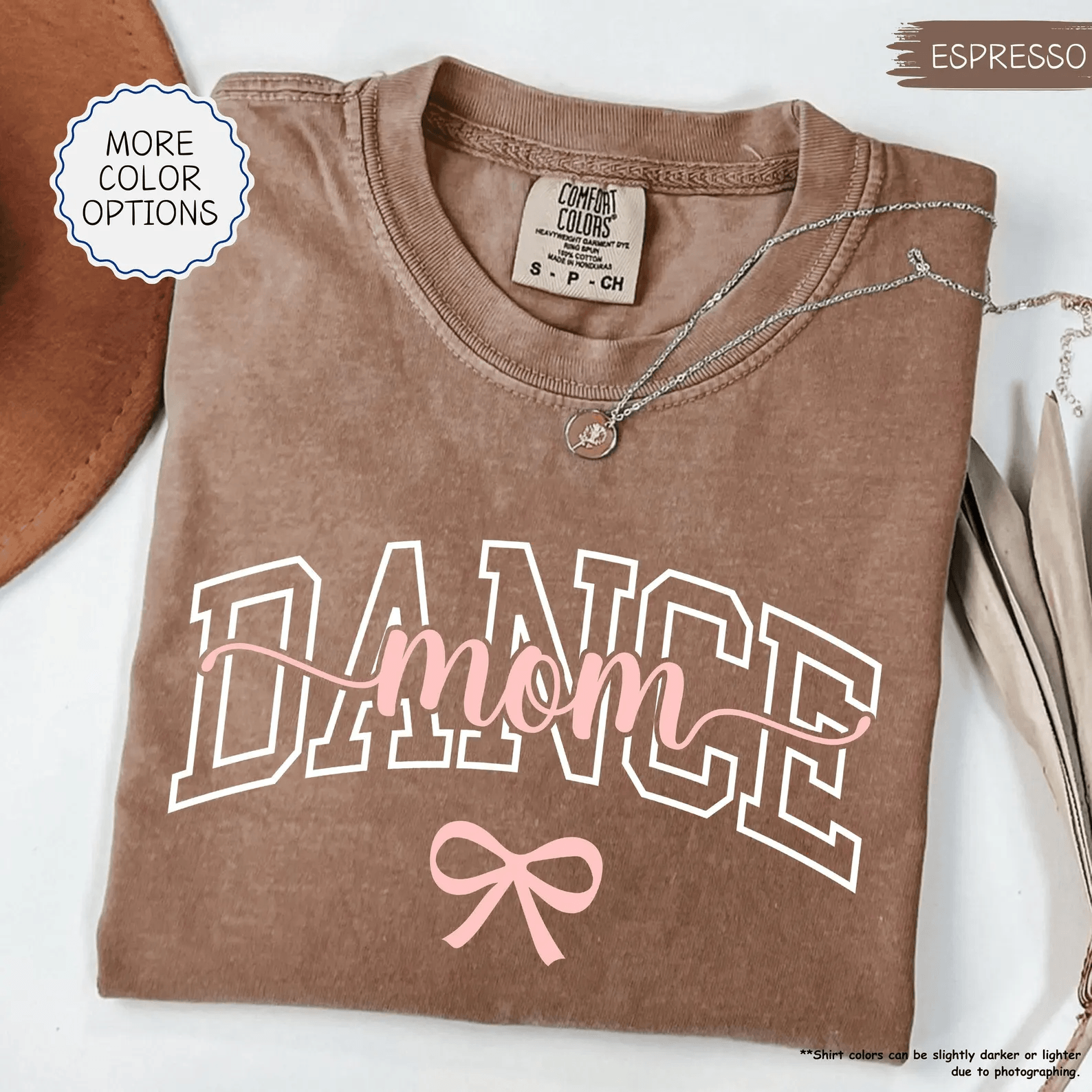 Comfort Colors Dance Mom Shirt Bow Trendy Dance Mama Tee Ballet Mom Gift pink l sweatshirt