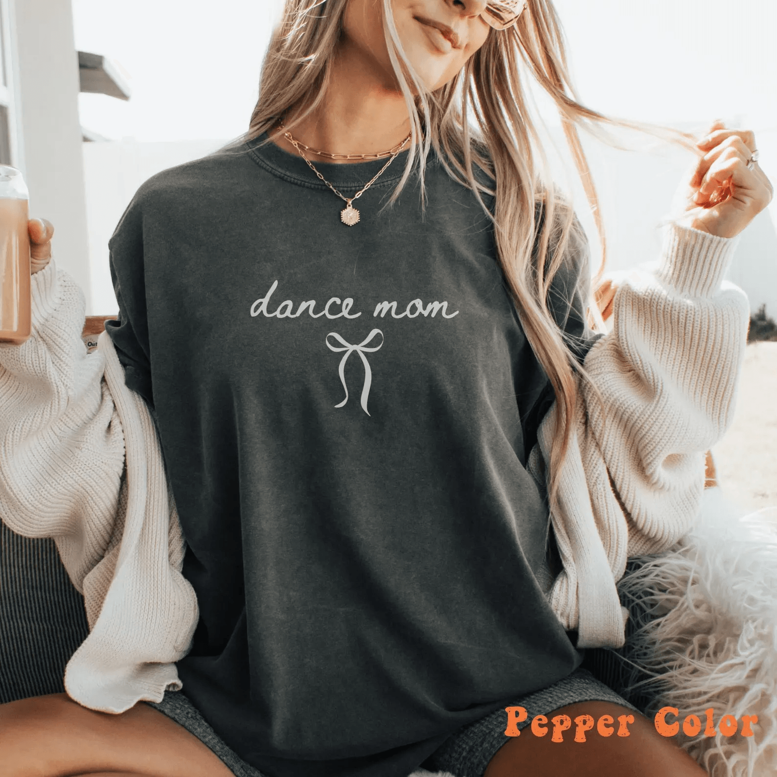 Dance Mom Shirt Ballet Mom Bow Tee Dance Mama Sweatshirt Competition Gift maroon l t Shirt